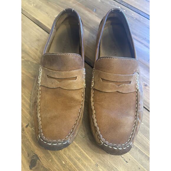 Cole Haan Grand Os Men's Wyatt Penny Driver Style C30966 Suede Brown Size 11.5 - Picture 6 of 12
